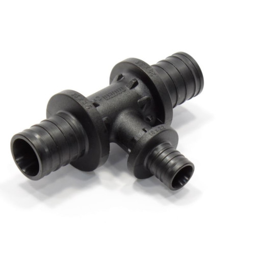 Тройник 25-16-25, Rehau RAUTITAN, PX, надв.гильза-надв.гильза, полифениленсульфон