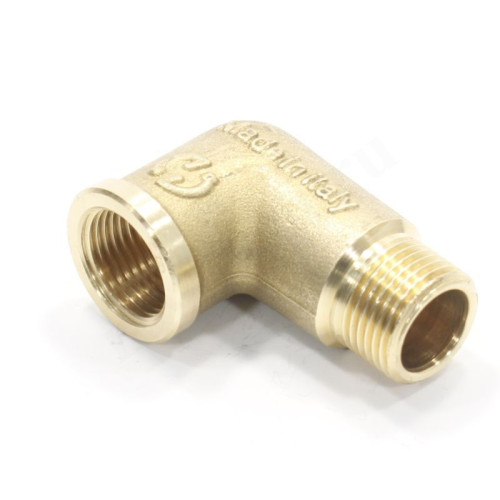 Угольник 90° 3/8"-3/8", General Fittings 2700 F8, резьба-резьба, вн.- нар., латунь