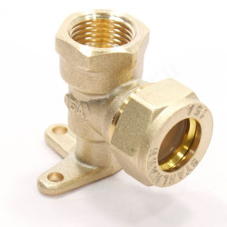 Водорозетка 15-1/2", Stahlmann EF, обжим-резьба, вн., латунь