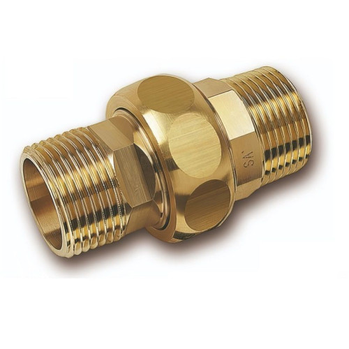 Американка 3/4"-3/4", Sanha PuraFit 3334, резьба-резьба, нар., бронза