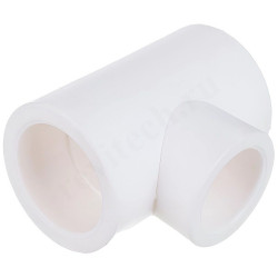 Тройник 32-25-32, RTP, пайка-пайка, полипропилен, белый