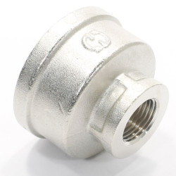 Муфта 1 1/2"-1/2", General Fittings 2600 47, резьба-резьба, вн., латунь (никель)