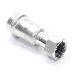 Переходник 22-1/2", WAAG Heavy Inox, пресс-резьба, вн., сталь нержавеющая, с накид.гайкой