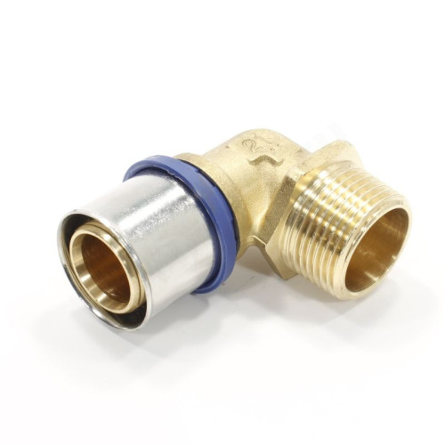 Угольник 90° 32-1", General Fittings 5S00, 21, пресс-резьба, нар., латунь