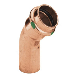Отвод 45° 15-15, Viega Profipress, 2426.1, пресс-труба, медь