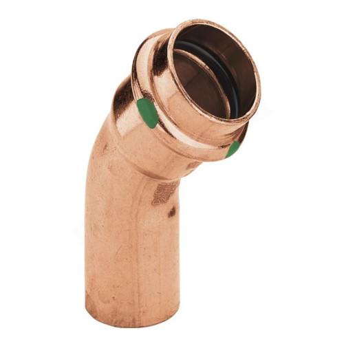 Отвод 45° 15-15, Viega Profipress, 2426.1, пресс-труба, медь