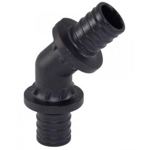 Угольник 45° 40-40, Rehau RAUTITAN, PX, надв.гильза-надв.гильза, полифениленсульфон