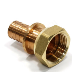 Переходник 25-1", Rehau RAUTITAN RX+, надв.гильза-резьба, вн., бронза, с накид.гайкой