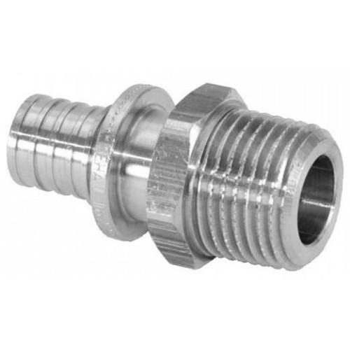 Переходник 25-3/4", Rehau RAUTHERM, надв.гильза-резьба, нар., латунь (цинк)