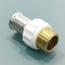 Переходник 26-1", Henco PKW, 17, пресс-резьба, нар., PVDF