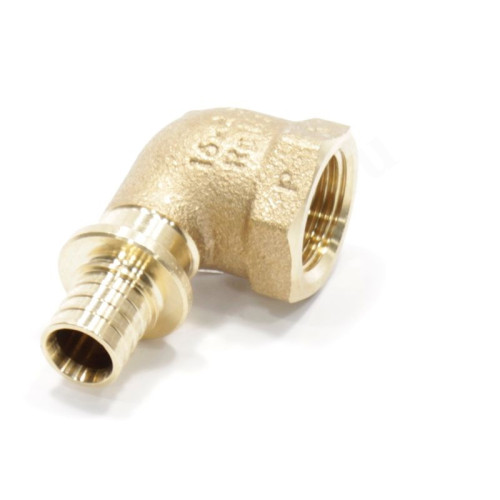 Угольник 90 16-1/2", Rehau RAUTITAN RX+, надв.гильза-резьба, вн., бронза