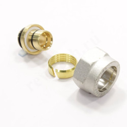 Резьбозажимное 20x2.0-3/4", Danfoss RA-C, обжим-резьба, вн., латунь, евроконус