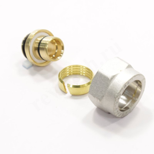 Резьбозажимное 20x2.0-3/4", Danfoss RA-C, обжим-резьба, вн., латунь, евроконус