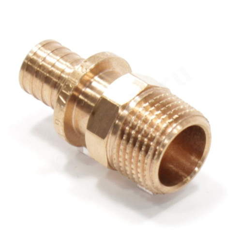 Переходник 16-1/2", Rehau RAUTITAN RX+, надв.гильза-резьба, нар., бронза