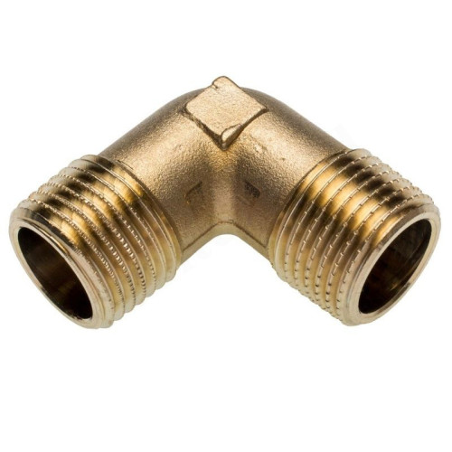 Угольник 90° 1"-1", Sanha PURAFIT 3091, резьба-резьба, нар., бронза