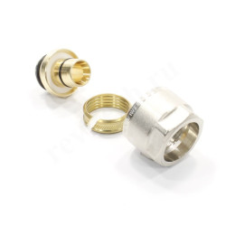 Резьбозажимное 20 x 2.9-3/4", General Fittings, 80, обжим-резьба, вн., латунь, евроконус