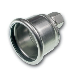 Заглушка 108-3/4", Sanha NiroSan, 9301E, пресс-резьба, вн., сталь нержавеющая