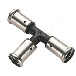 Тройник 90-90-90, Henco PK, 9, пресс-пресс, PVDF