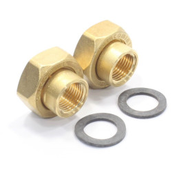 Соединение с накидной гайкой 1/2"-1", IMP PUMPS, резьба-резьба, вн., бронза плоская прокладка