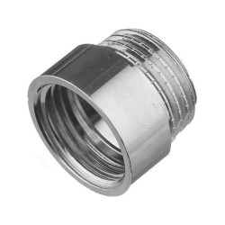 Удлинитель 1/2"-1/2", General Fittings 2600 F6, резьба-резьба, вн.- нар., латунь (хром), L10