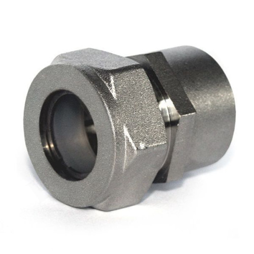 Переходник 15-1/2", Stahlmann EF, обжим-резьба, вн., латунь (никель)