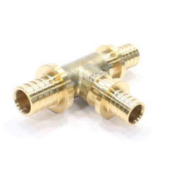 Тройник 20-16-16, WAAG Axial, надв.гильза-надв.гильза, латунь