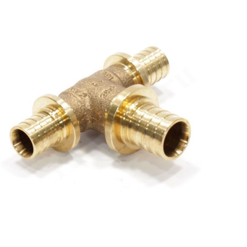 Тройник 16-20-16, Rehau RAUTITAN PLATINUM, RX, надв.гильза-надв.гильза, бронза