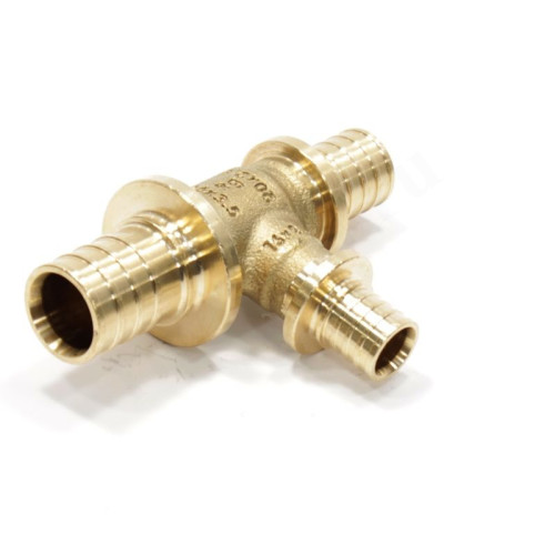 Тройник 25-16-20, Rehau RAUTITAN PLATINUM, RX, надв.гильза-надв.гильза, бронза