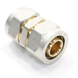 Муфта 26-26, General Fittings 5300, 00, обжим-обжим, латунь (никель)