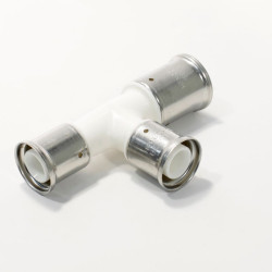 Тройник 32-26-26, Henco PKW, 11, пресс-пресс, PVDF