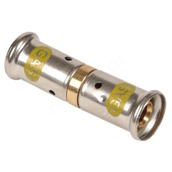 Муфта 26-26, Henco PG, 15, пресс-пресс, латунь, газ
