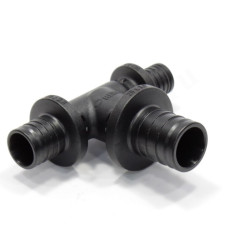 Тройник 20-25-16, Rehau RAUTITAN, PX, надв.гильза-надв.гильза, полифениленсульфон