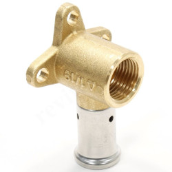 Водорозетка 16-1/2", Henco P, 2, пресс-резьба, вн., латунь, укороченная