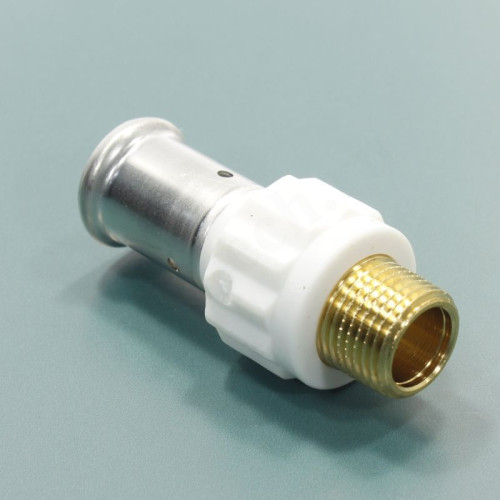 Переходник 20-1/2", Henco PKW, 17, пресс-резьба, нар., PVDF