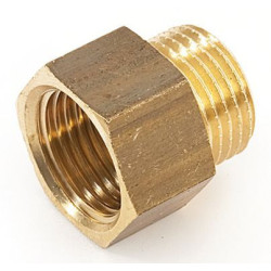 Удлинитель 1/2"-1/2", General Fittings 2600 F5, резьба-резьба, вн.- нар., латунь, L20