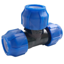 Тройник 40-40-40, Valfex, обжим-обжим, PP-R, для ПНД труб