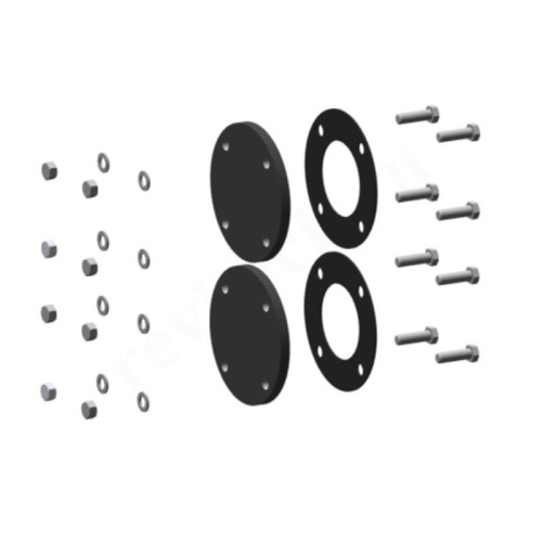 Заглушка 100, ELCO, фланец плоская прокладка