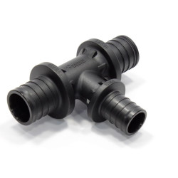 Тройник 40-32-40, Rehau RAUTITAN, PX, надв.гильза-надв.гильза, полифениленсульфон