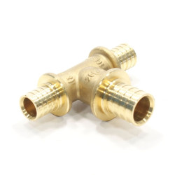 Тройник 16-20-16, General Fittings 3400, 13, надв.гильза-надв.гильза, латунь