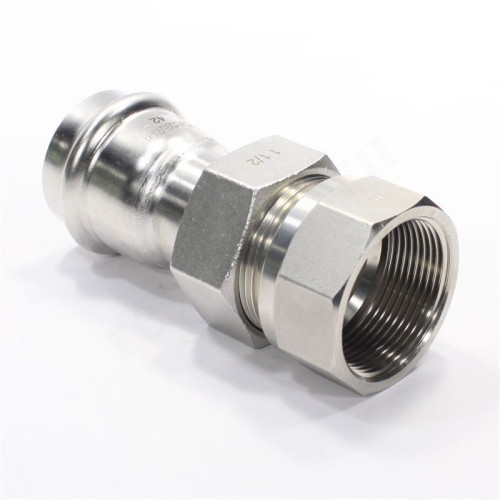 Американка 42-1 1/2", WAAG Heavy Inox, пресс-резьба, вн., сталь нержавеющая