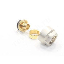 Резьбозажимное 16 x 2.0-3/4", Valtec VT.4410, обжим-резьба, вн., сталь нержавеющая евроконус