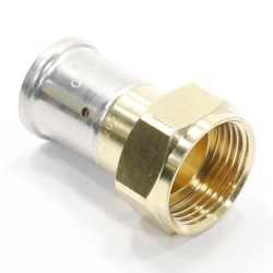 Переходник 26-1", Henco P 26, пресс-резьба, вн., латунь, с накид.гайкой