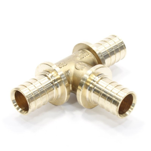 Тройник 25-25-25, General Fittings 3400, 10, надв.гильза-надв.гильза, латунь