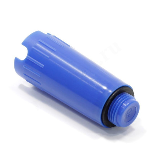 Заглушка 1/2", Henco, резьба, нар., полипропилен плоская прокладка, длина 80 мм