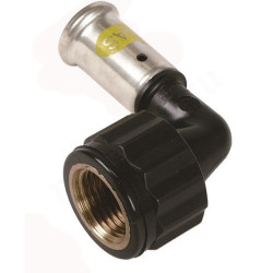 Угольник 90° 26-3/4", Henco PKG, 6, пресс-резьба, вн., PVDF, газ