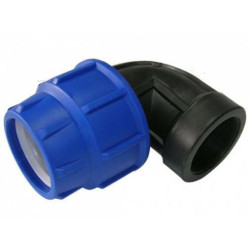 Угольник 90° 25-1", Джилекс, обжим-резьба, вн., ПНД