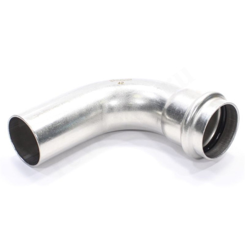 Отвод 90 42-42, WAAG Heavy Inox, пресс-труба, сталь нержавеющая
