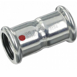 Муфта 88.9-88.9, Sanha Therm, 24270, пресс-пресс, сталь (цинк)