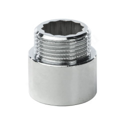Удлинитель 3/4"-3/4", General Fittings 2600 D8, резьба-резьба, вн.- нар., латунь (хром), L20, усилен