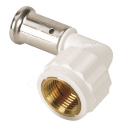 Угольник 90° 16-1/2", Henco PKW, 6, пресс-резьба, вн., PVDF